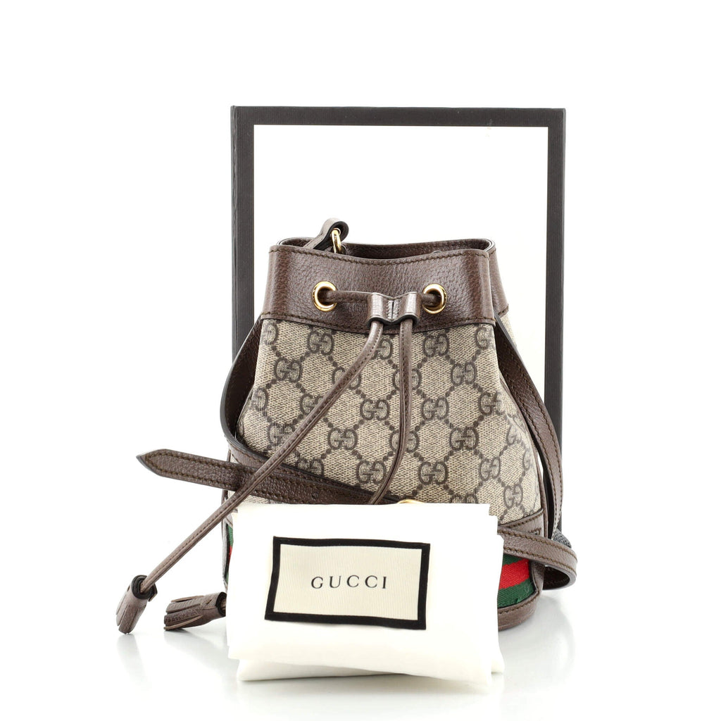 Ophidia Bucket Bag GG Coated Canvas Mini