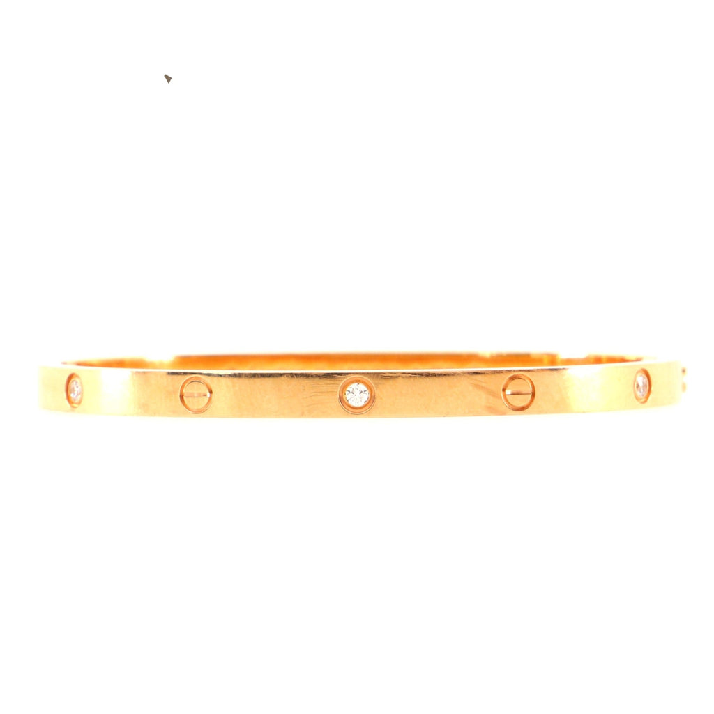 Love 6 Diamond Bracelet 18K Rose Gold and Diamonds Small