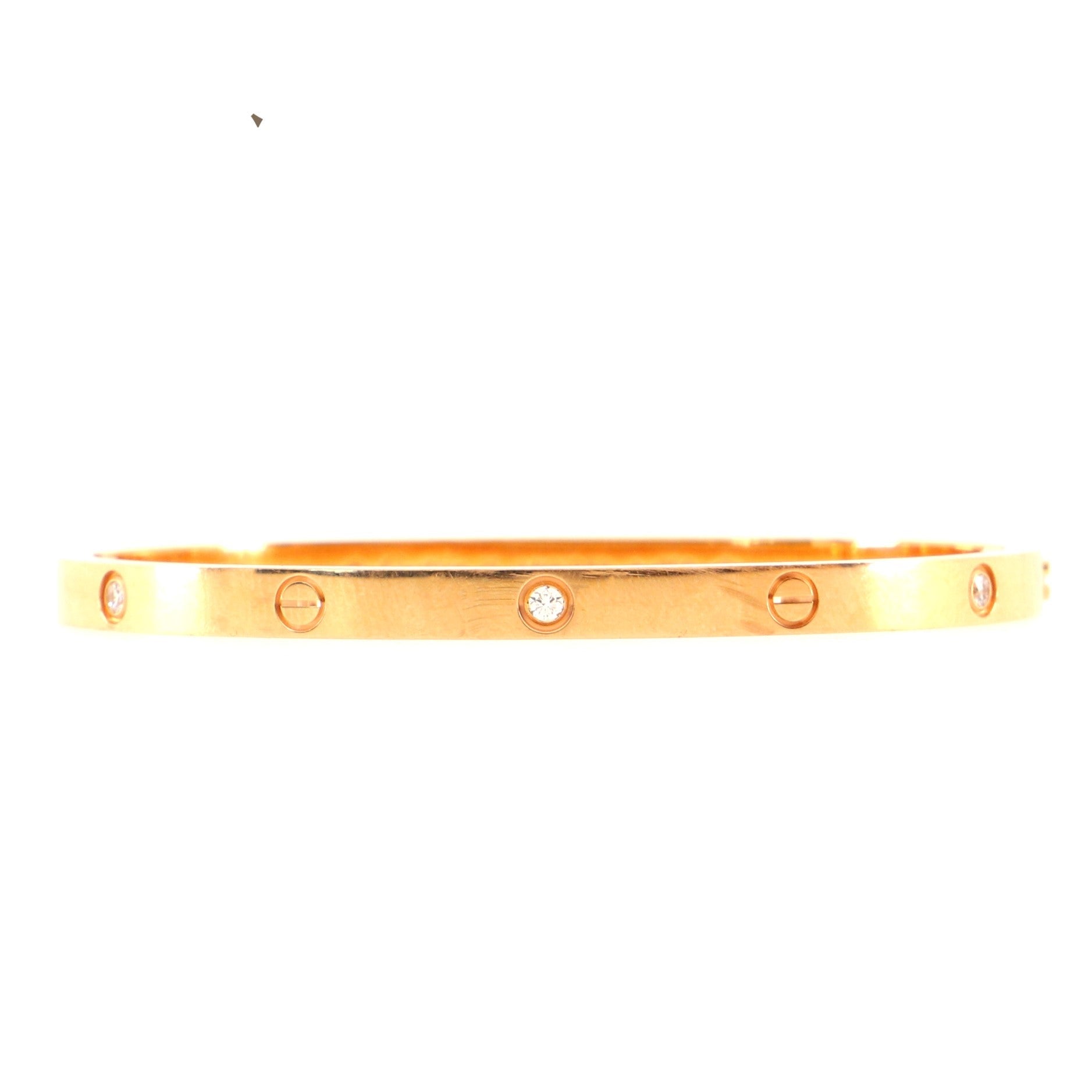 Love 6 Diamond Bracelet 18K Rose Gold and Diamonds Small