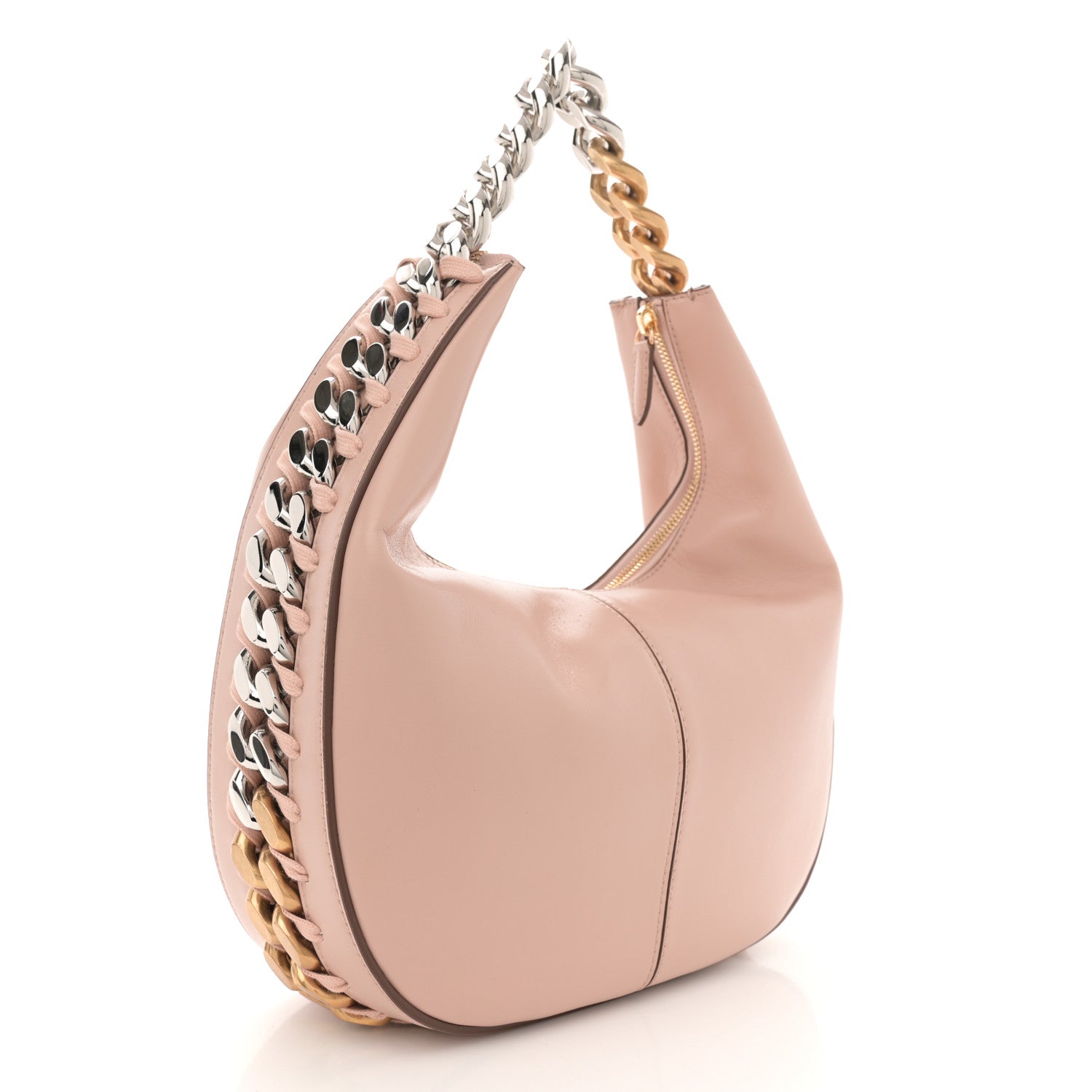 Eco Alter Nappa Frayme Small Zipit Shoulder Bag Blush