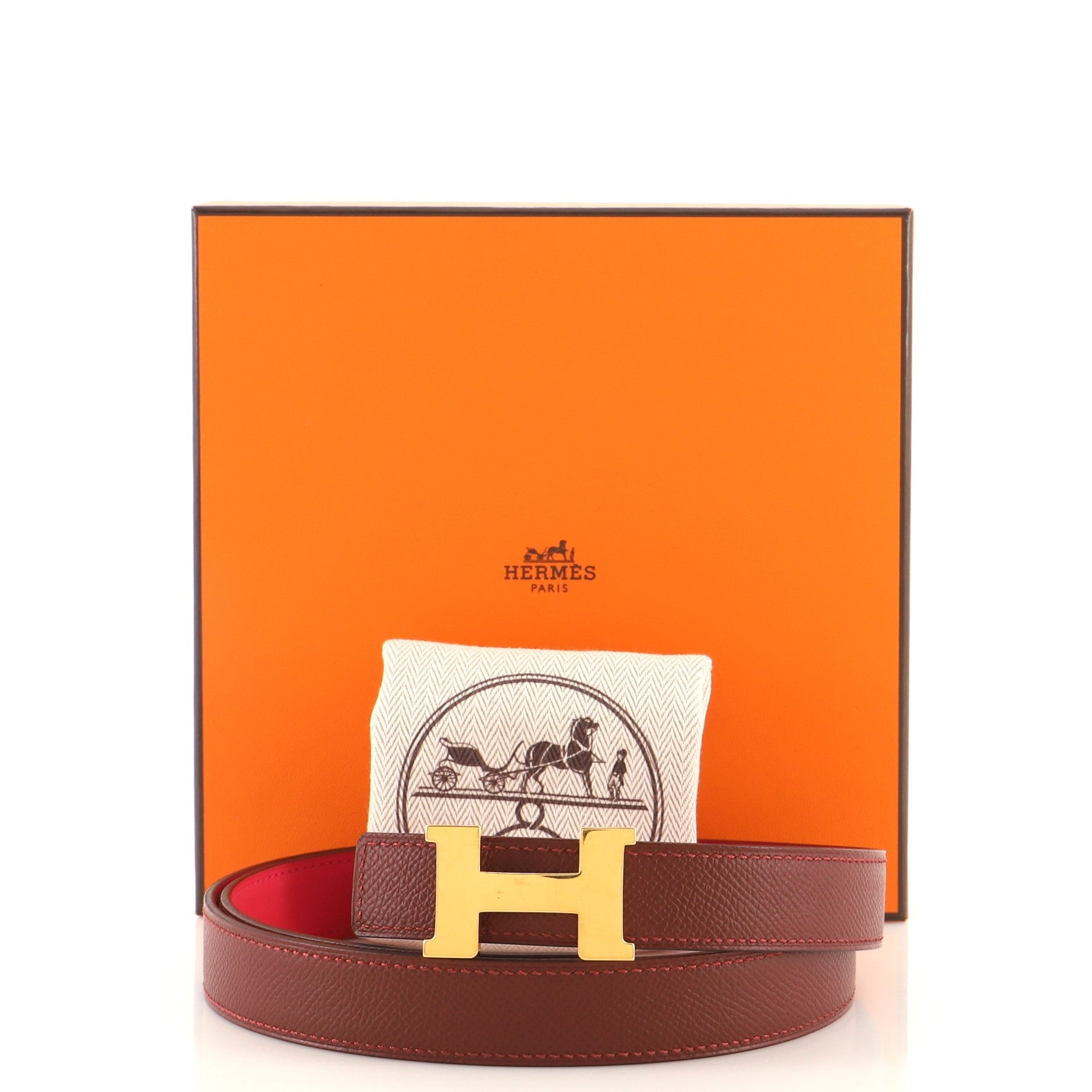 Constance Reversible Belt Leather Thin 90