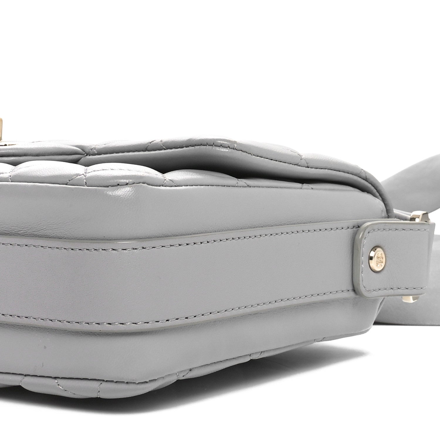 Calfskin Quilted Bolero De Chanel Flap Bag Grey