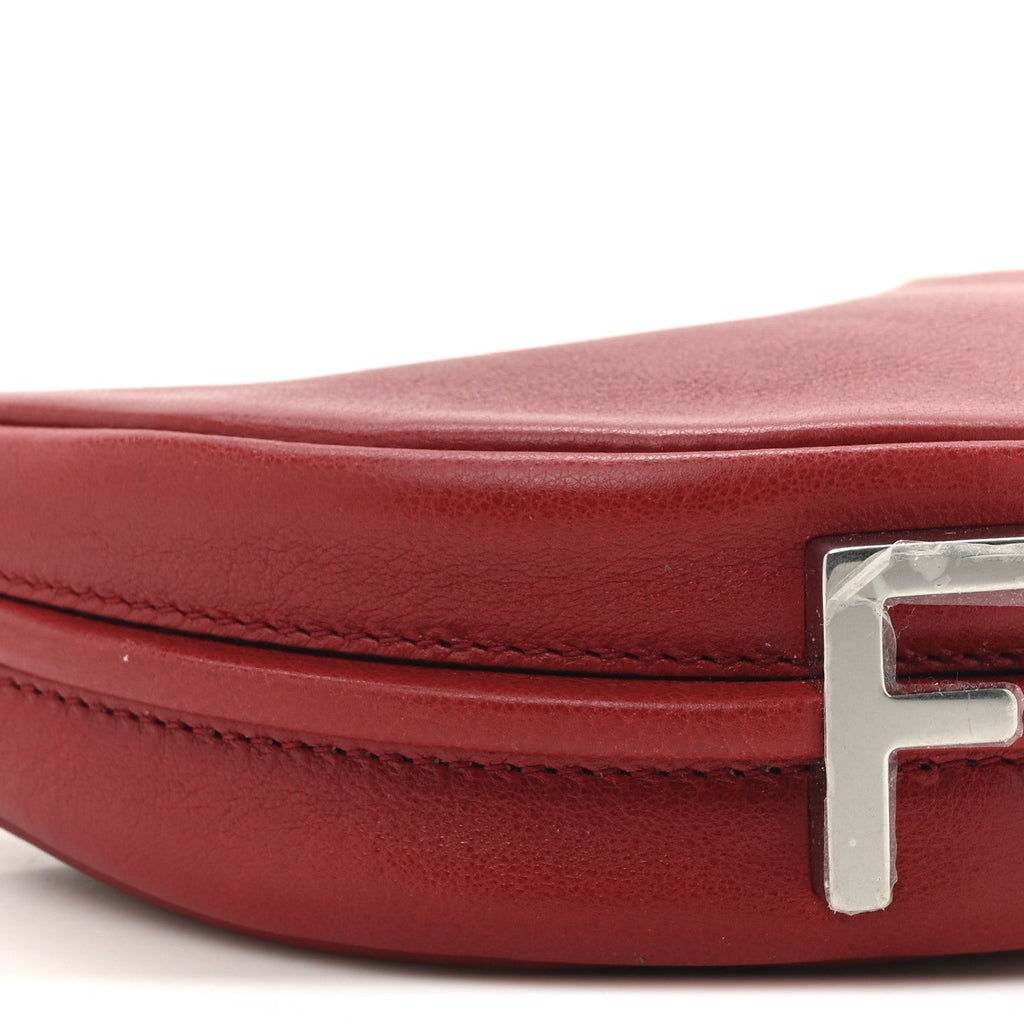 Vitello Grace New Matte Nano Fendigraphy Hobo Charm Scarlet