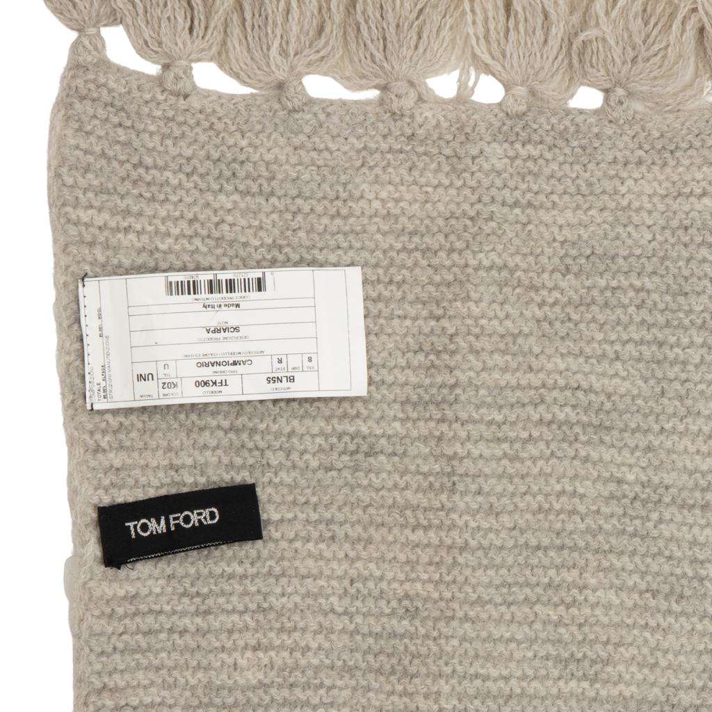 Tom Ford Wool Tassel Scarf