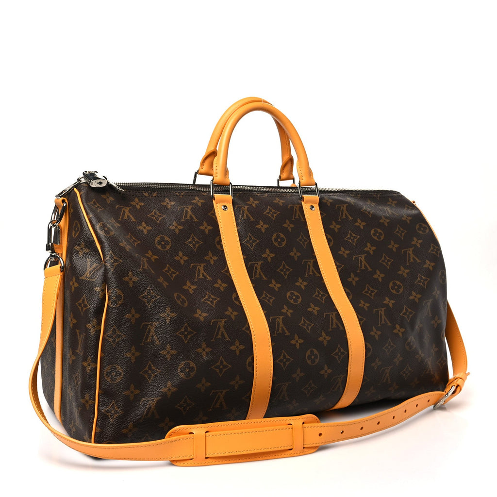 Monogram Macassar Keepall Bandouliere 50 Safran Yellow
