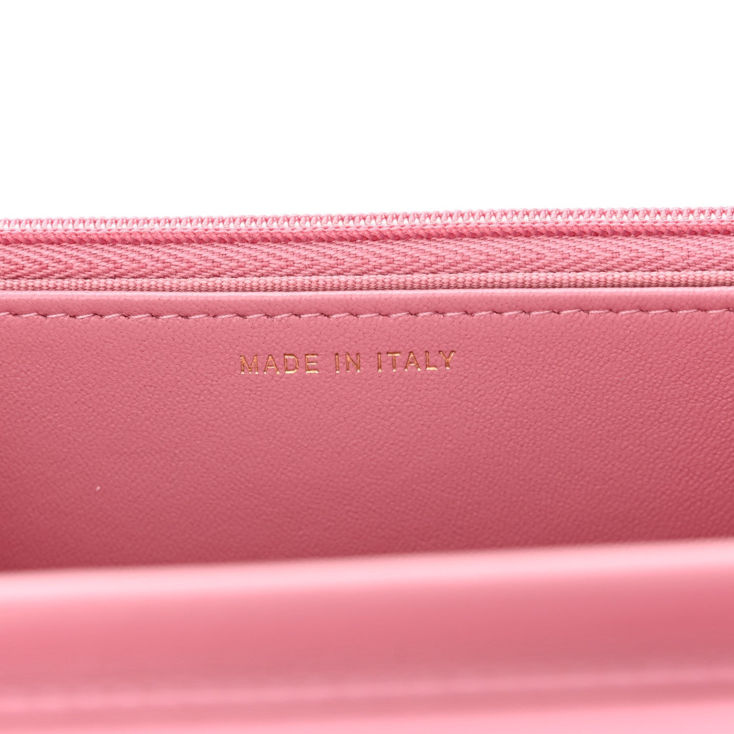 Tweed Quilted Wallet On Chain WOC Pink