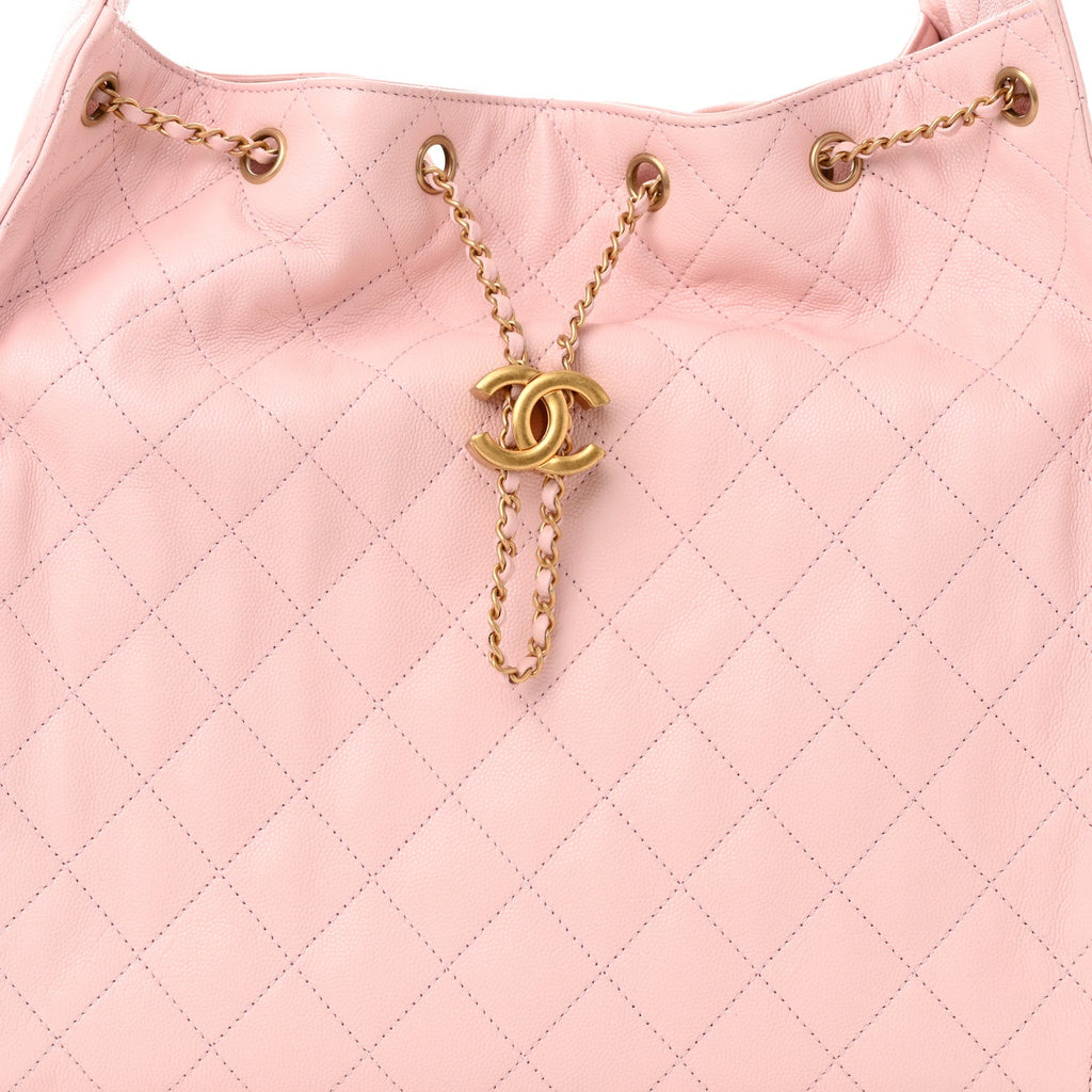 Caviar Quilted Medium Chanel 25 Handbag Pink