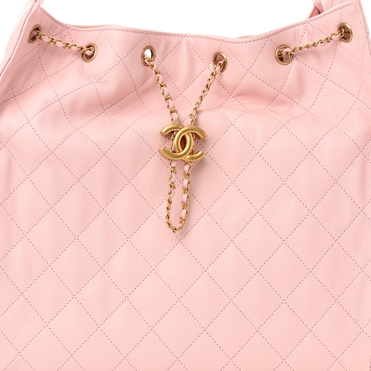 Caviar Quilted Medium Chanel 25 Handbag Pink