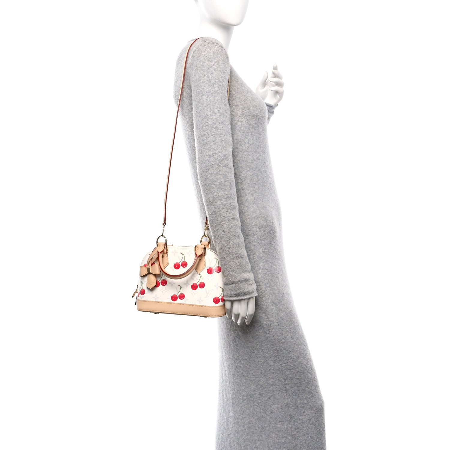 LV X TM Monogram Cerises Alma BB White