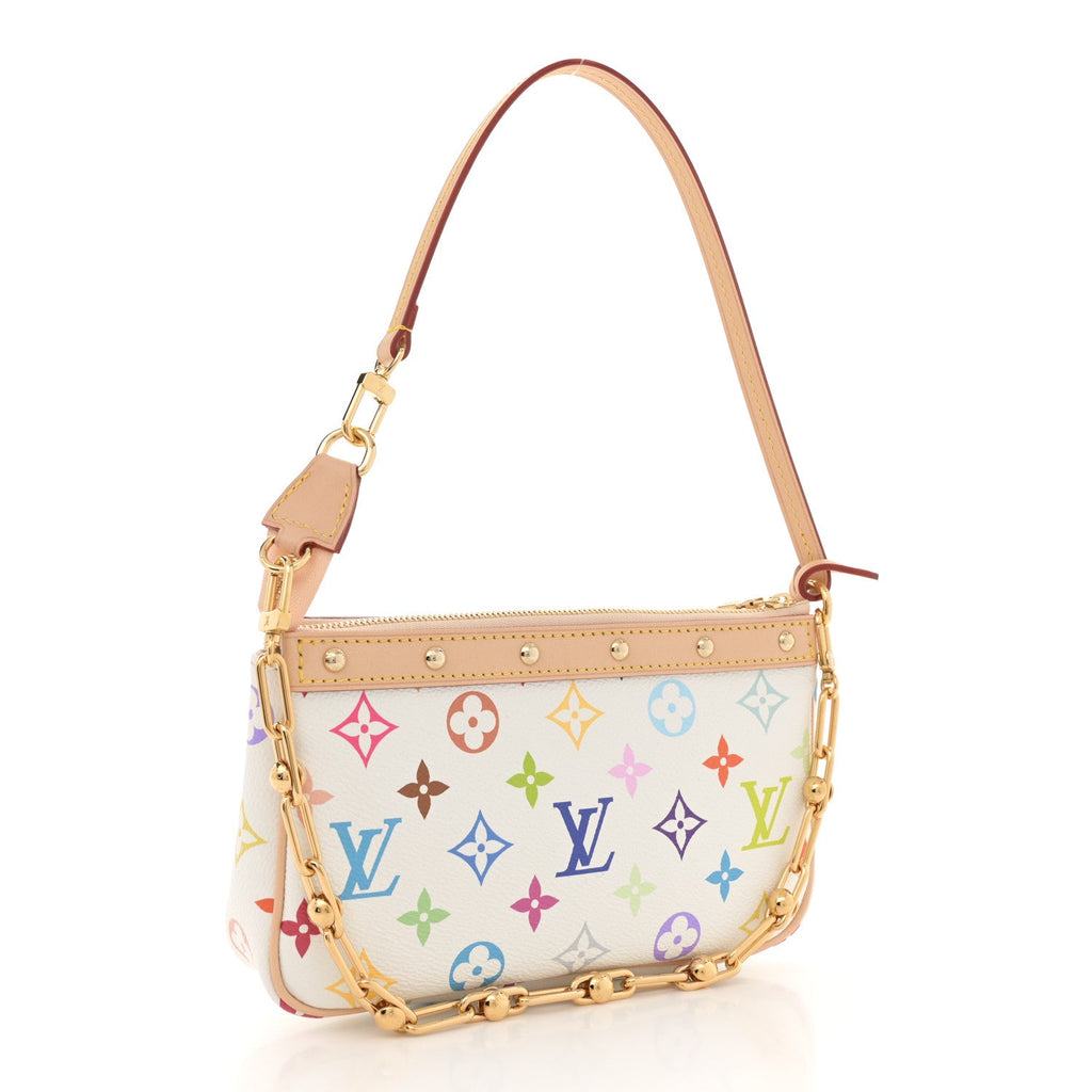 LV X TM Monogram Multicolor Pochette Accessories White
