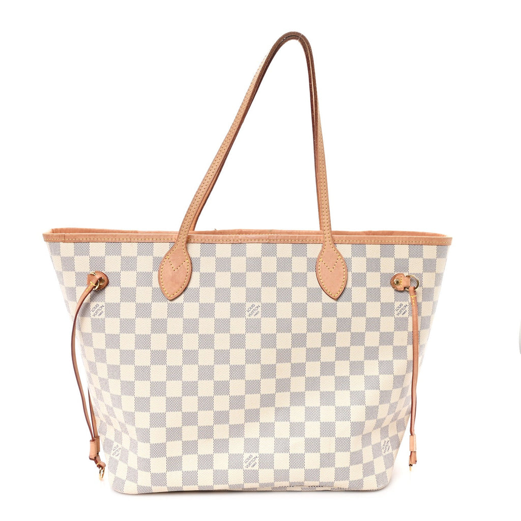 Damier Azur Neo Neverfull MM Rose Ballerine