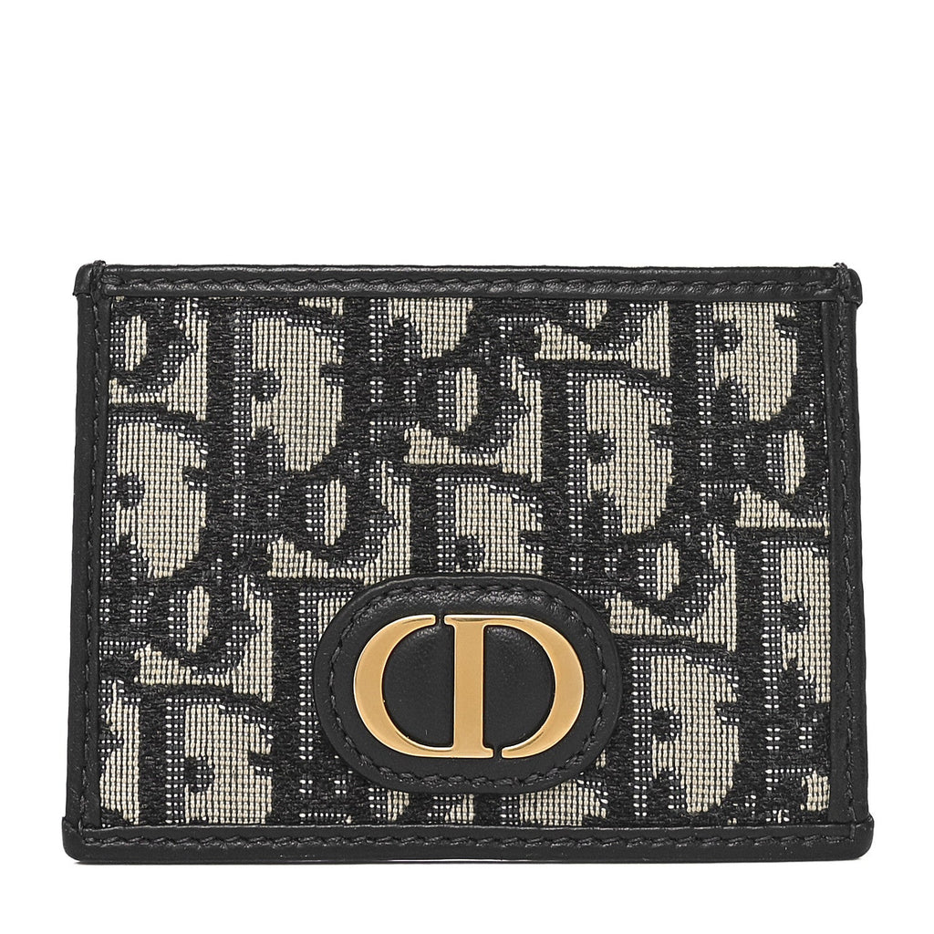 Oblique Calfskin  Holder Black