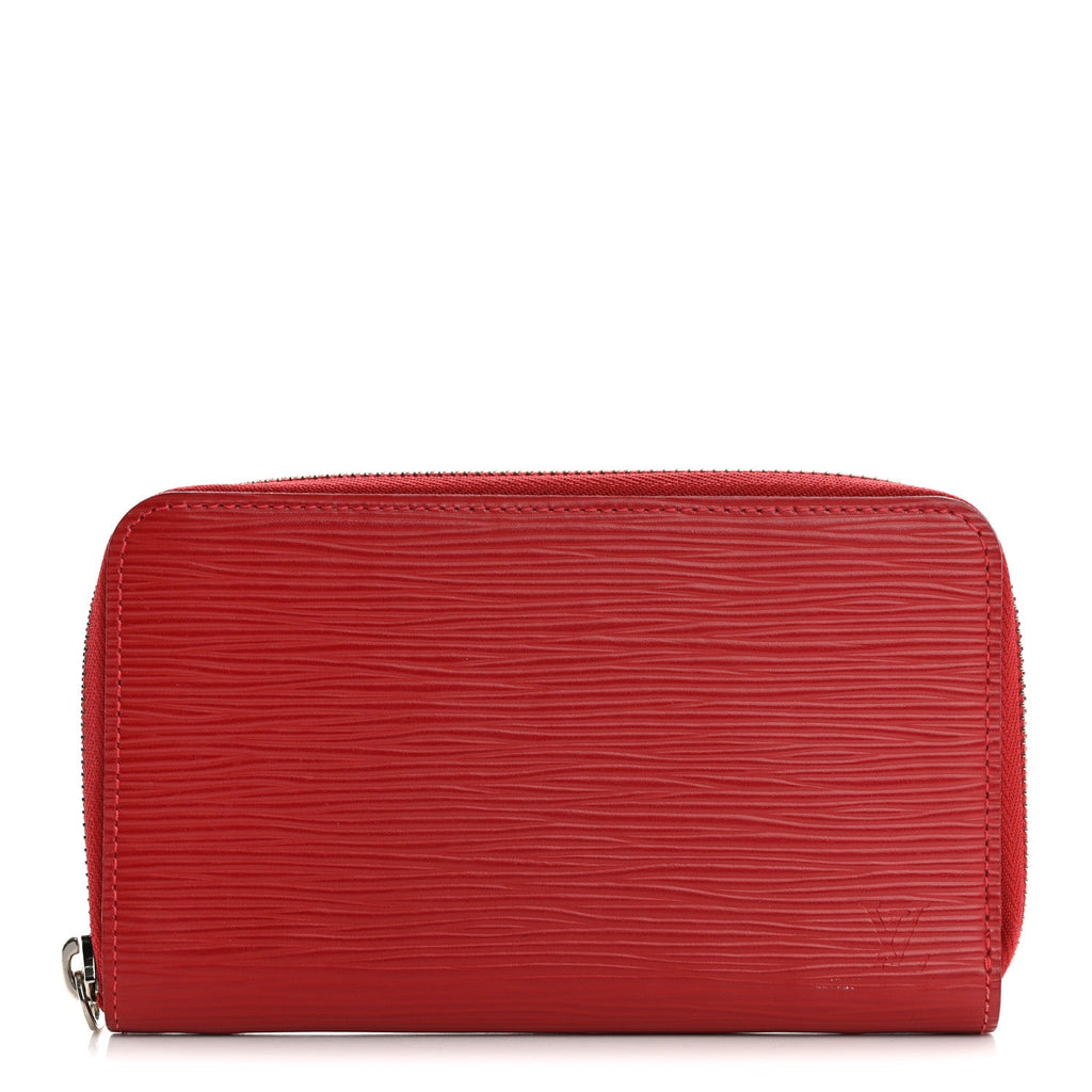 Epi Zippy Compact Wallet Carmine