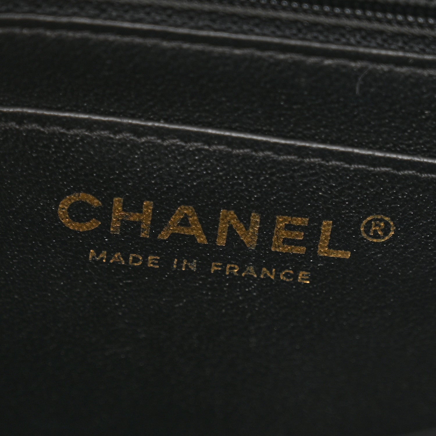 Lambskin Chevron Quilted Mini Square Flap Black