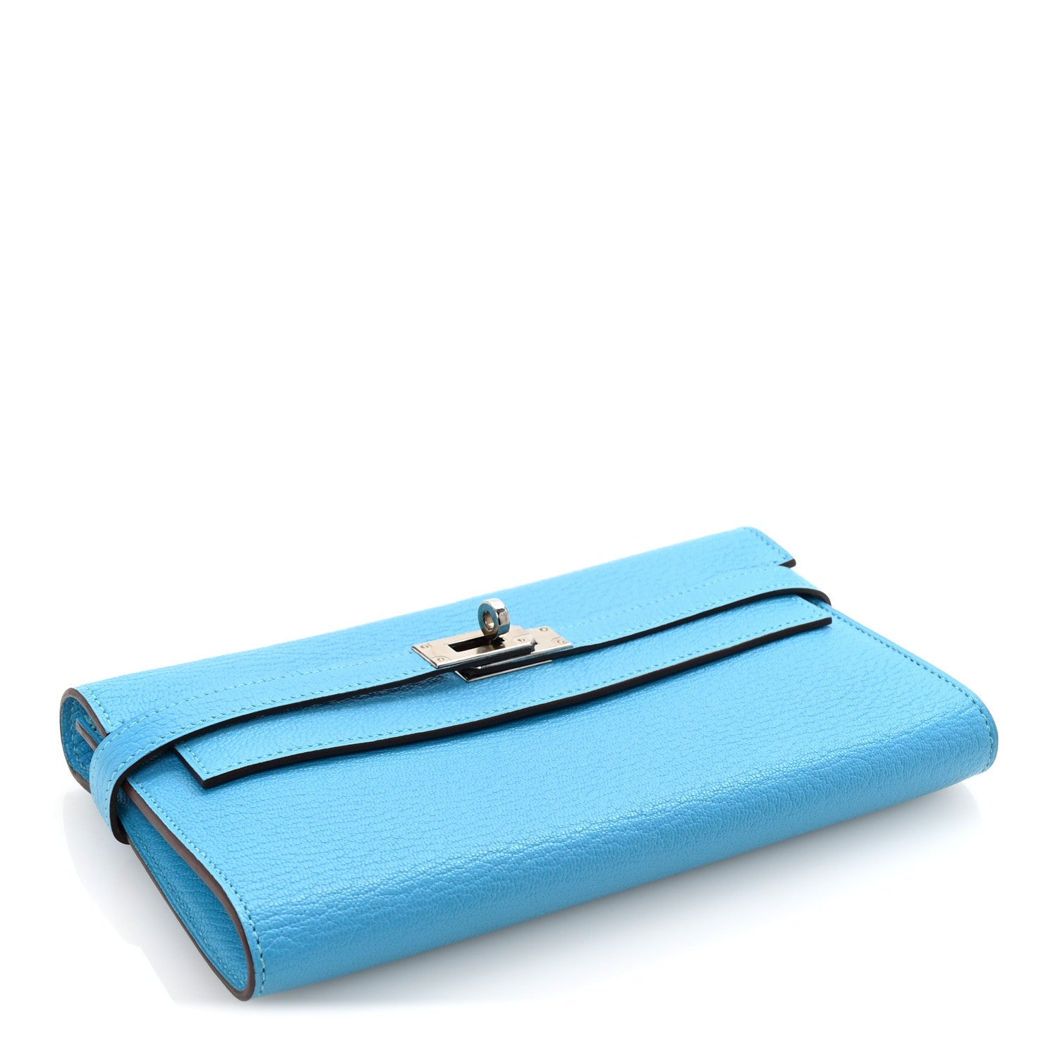 Chevre Mysore Kelly Longue Wallet Bleu Azteque