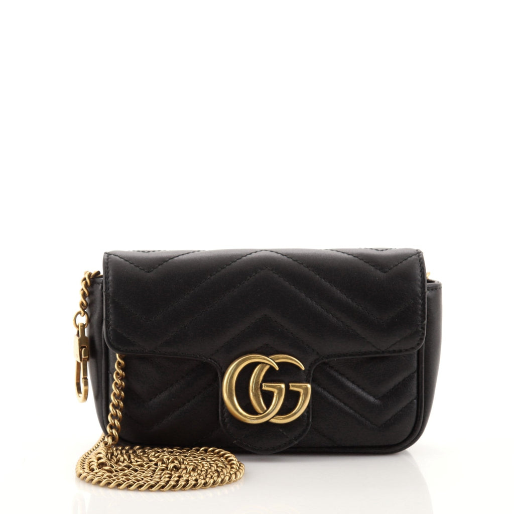 GG Marmont Flap Bag Matelasse Leather Super Mini