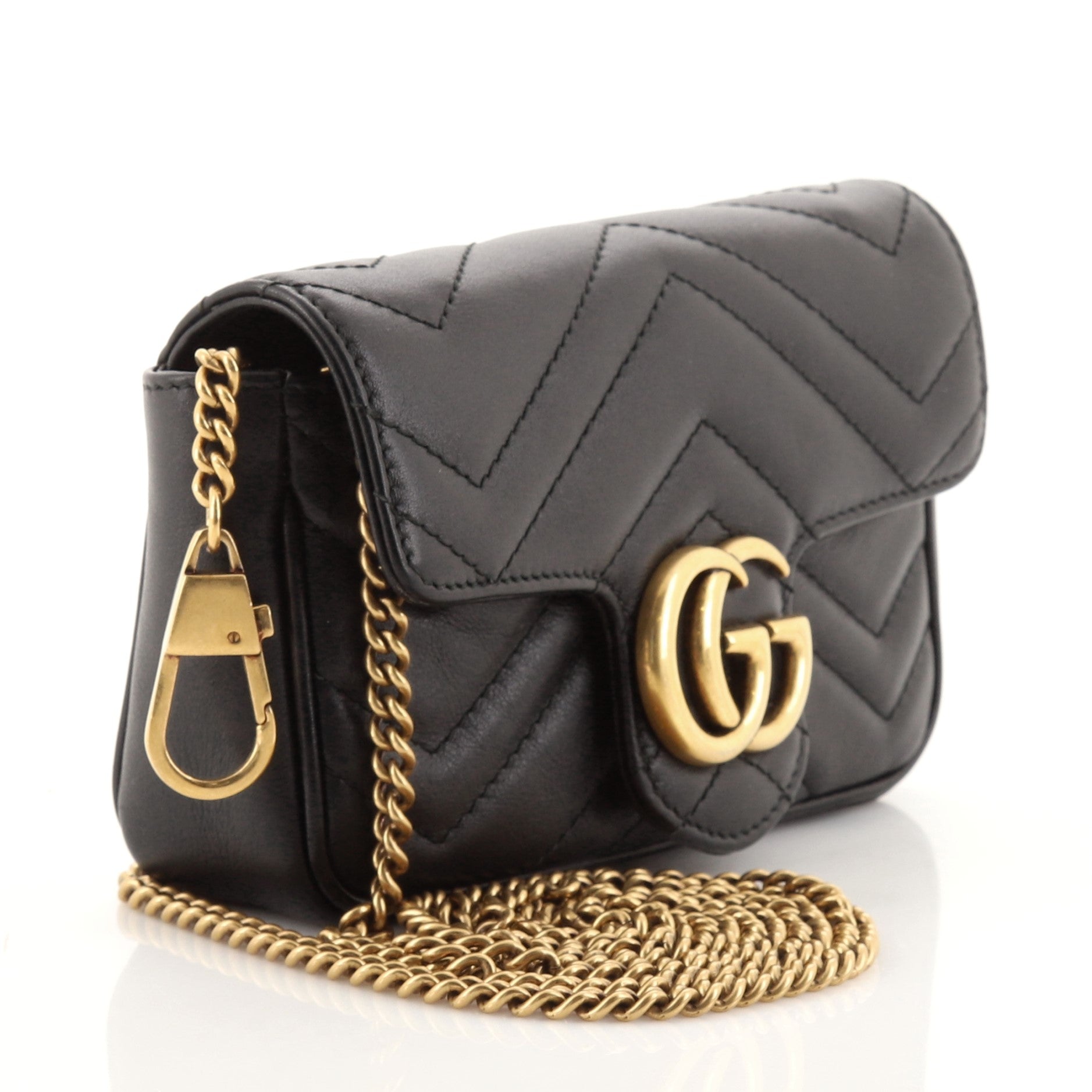 GG Marmont Flap Bag Matelasse Leather Super Mini