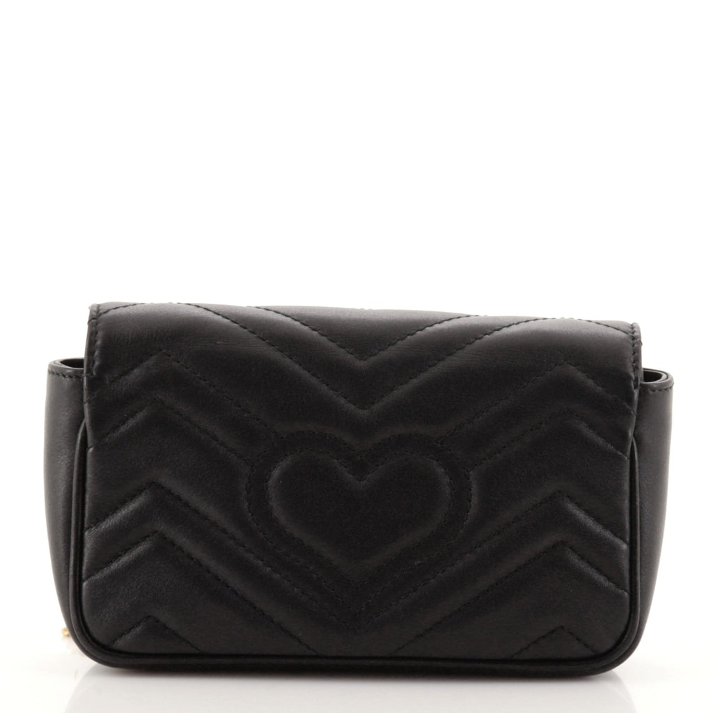GG Marmont Flap Bag Matelasse Leather Super Mini