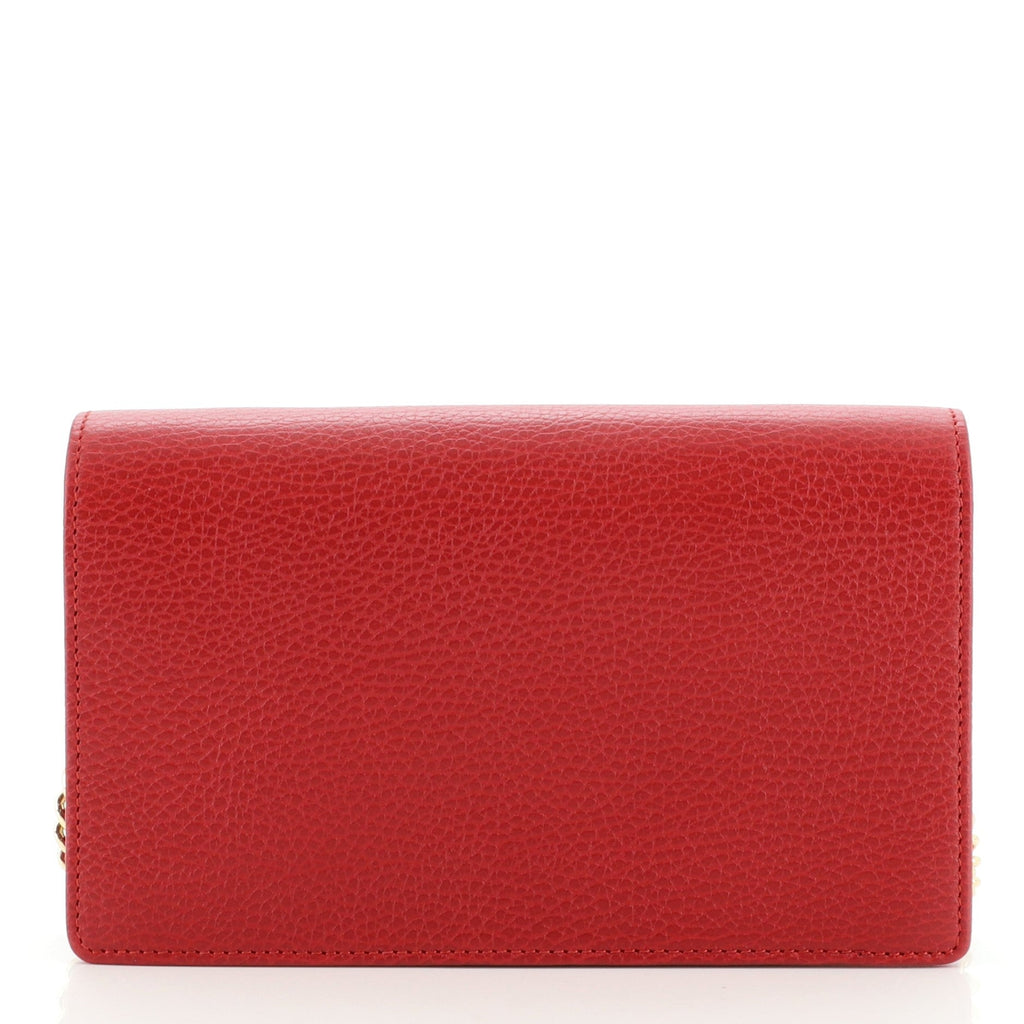 Petite GG Marmont Chain Wallet Leather Mini