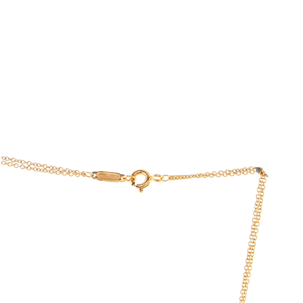 Infinity Double Chain Pendant Necklace 18K Rose Gold