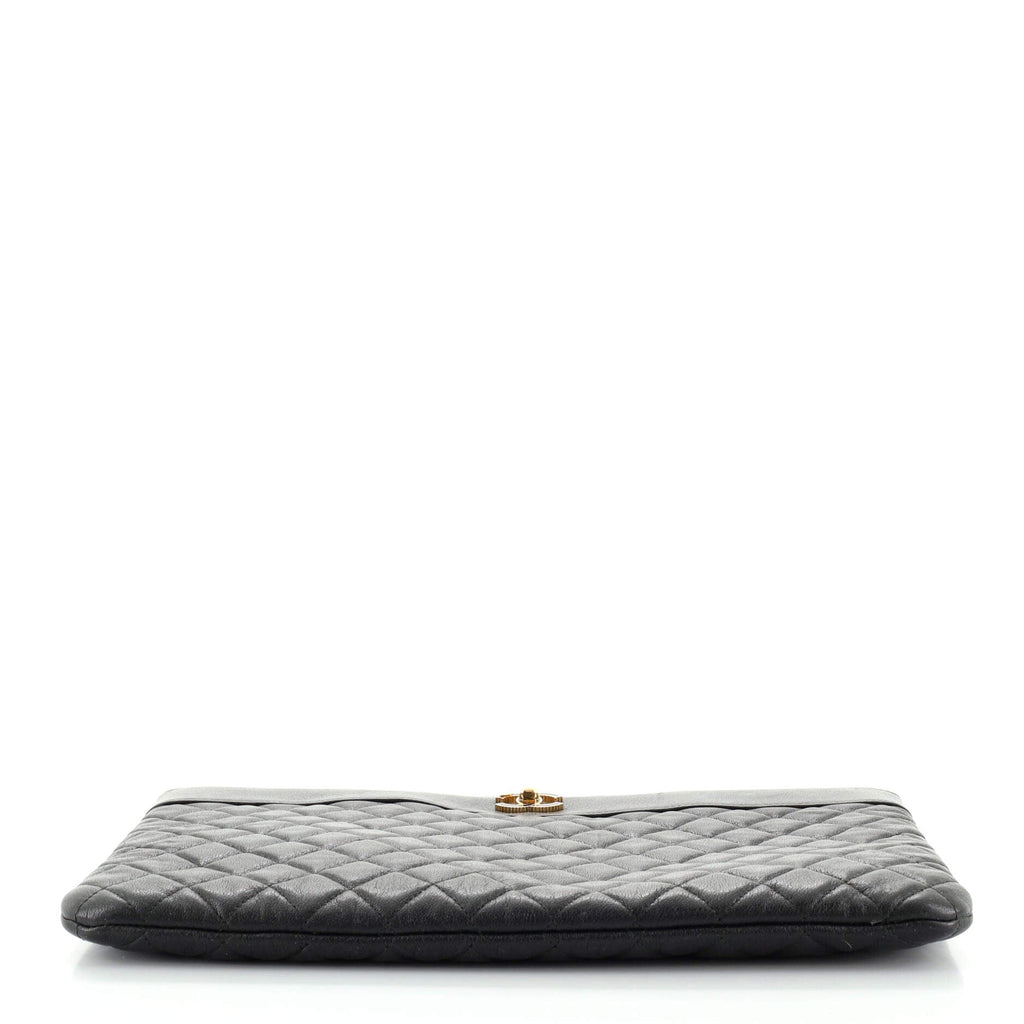 Mademoiselle Vintage O Case Clutch Quilted Sheepskin Large