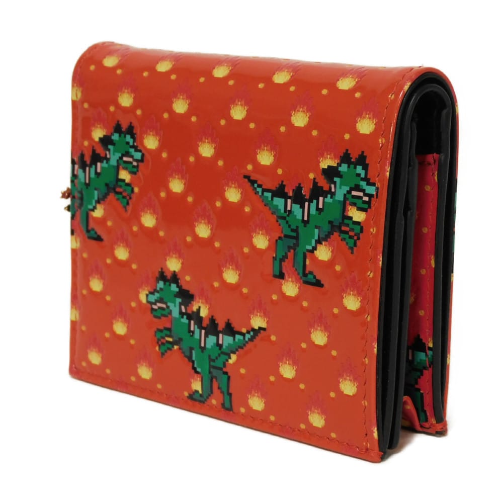 Dior Dragon & Fire Patent Leather Compact Wallet