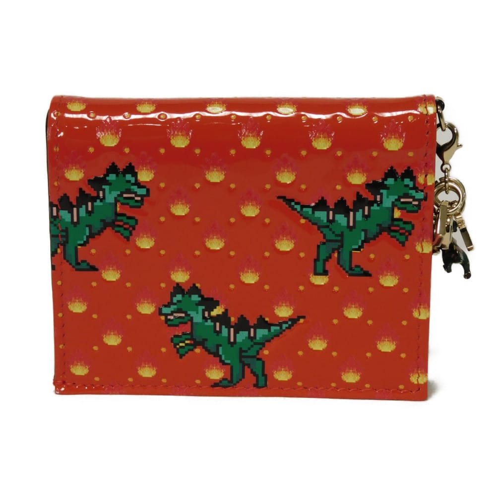 Dior Dragon & Fire Patent Leather Compact Wallet