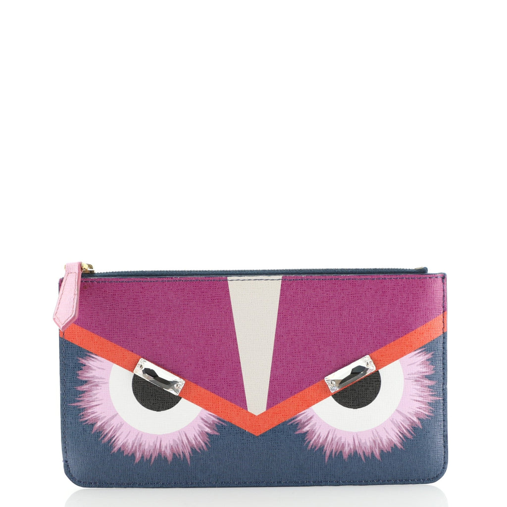 Monster Pouch Printed Leather Mini