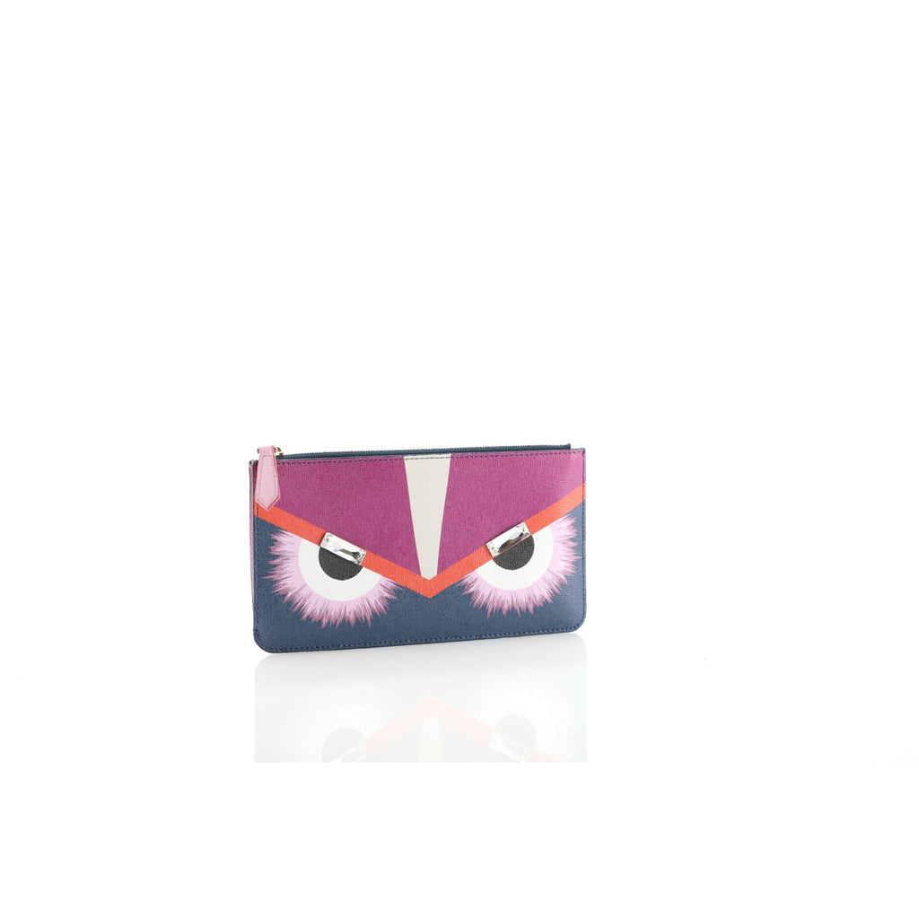 Monster Pouch Printed Leather Mini