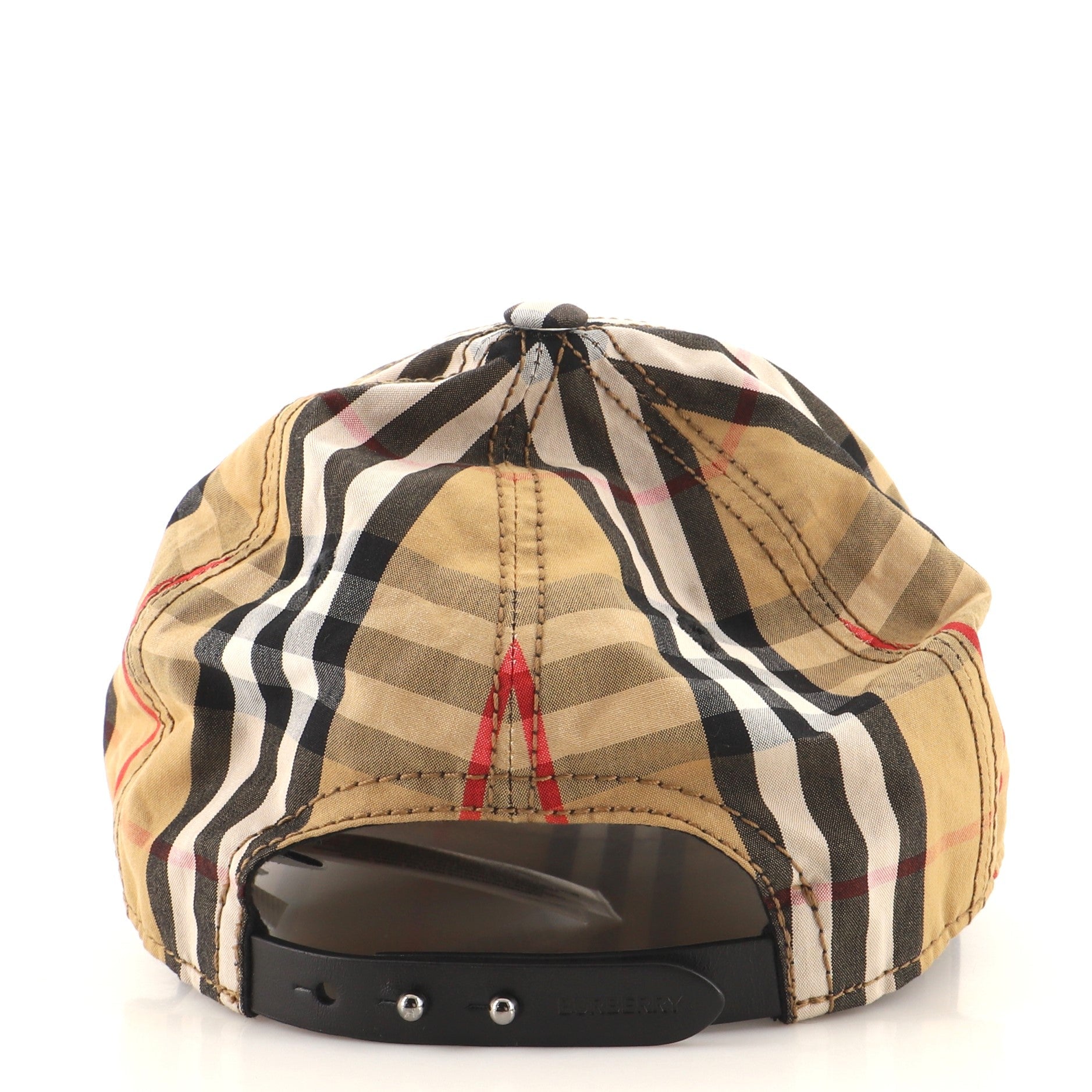 Baseball Cap Vintage Check Canvas Small