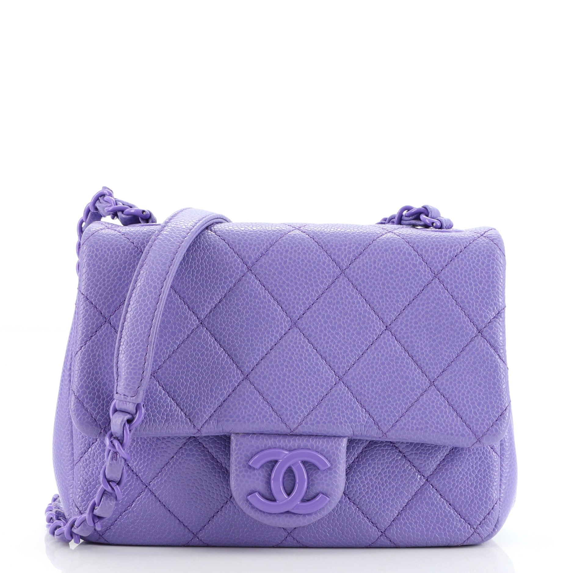 Incognito Square Flap Bag Quilted Caviar Mini