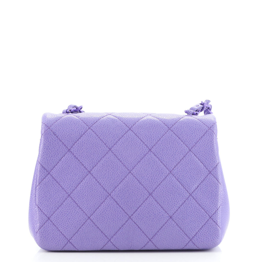 Incognito Square Flap Bag Quilted Caviar Mini