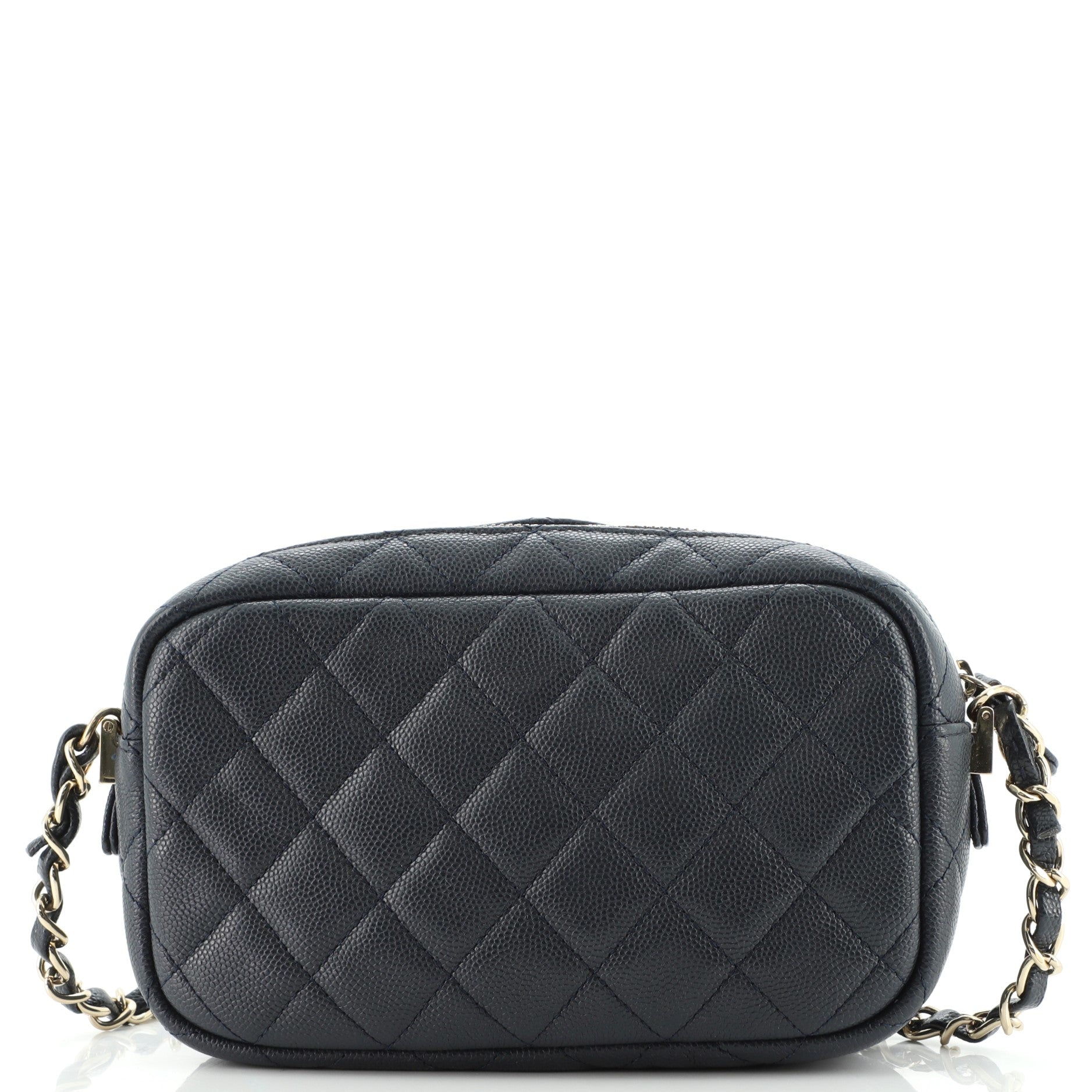 Camera Case Bag Quilted Caviar Mini