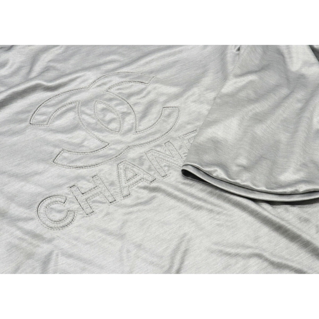 Chanel Polyester Coco Mark Boat Neck Long Sleeve Top