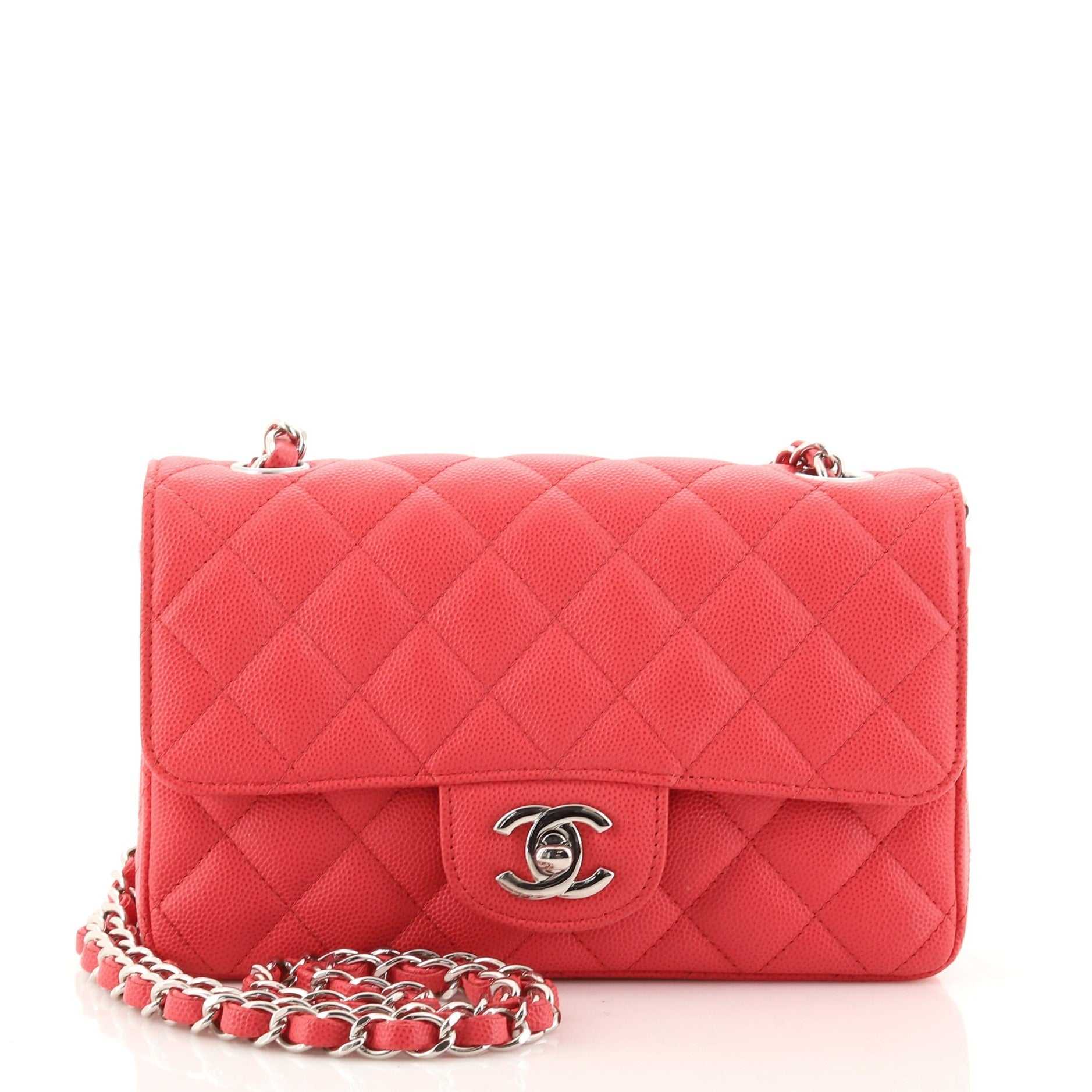 Classic Single Flap Bag Quilted Caviar Mini