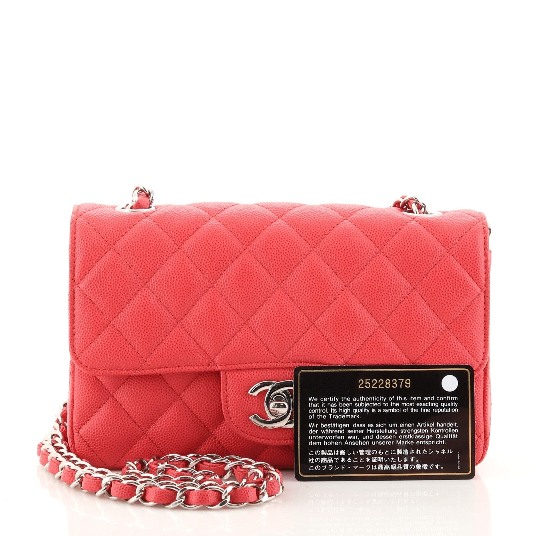 Classic Single Flap Bag Quilted Caviar Mini