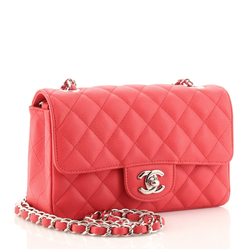 Classic Single Flap Bag Quilted Caviar Mini