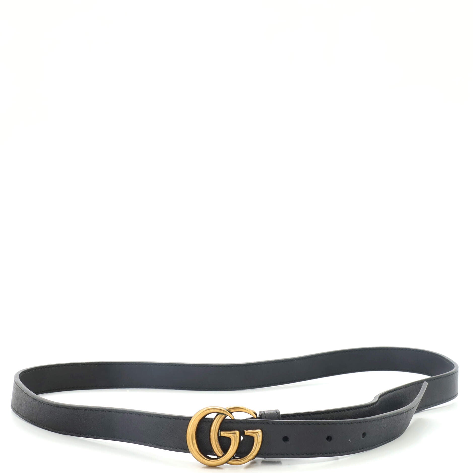 GG Marmont Belt Leather Thin 75