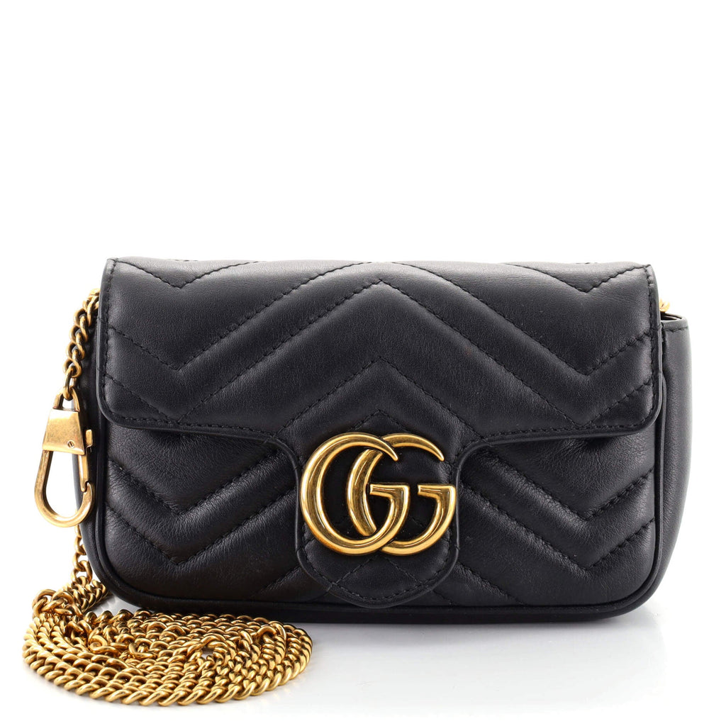 GG Marmont Flap Bag Matelasse Leather Super Mini