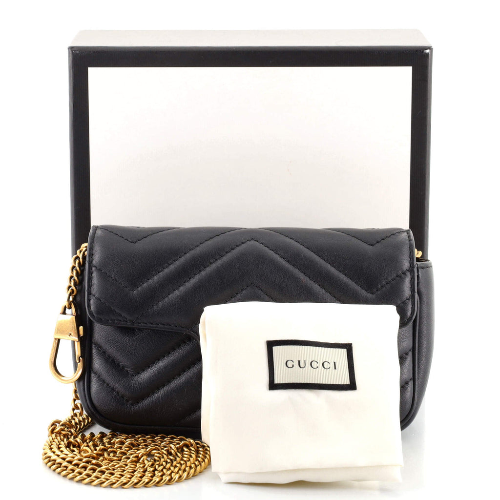 GG Marmont Flap Bag Matelasse Leather Super Mini