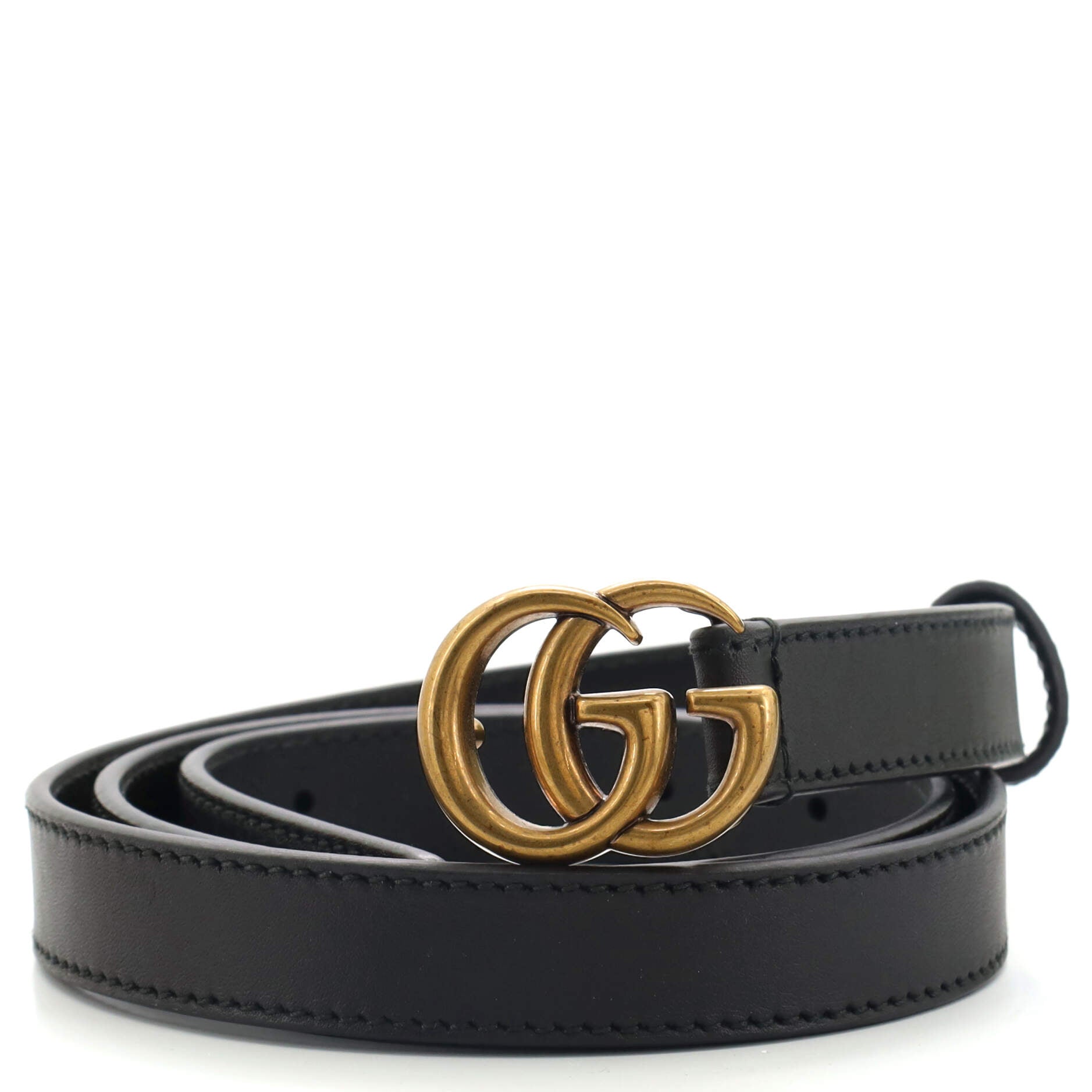 GG Marmont Belt Leather Thin 85