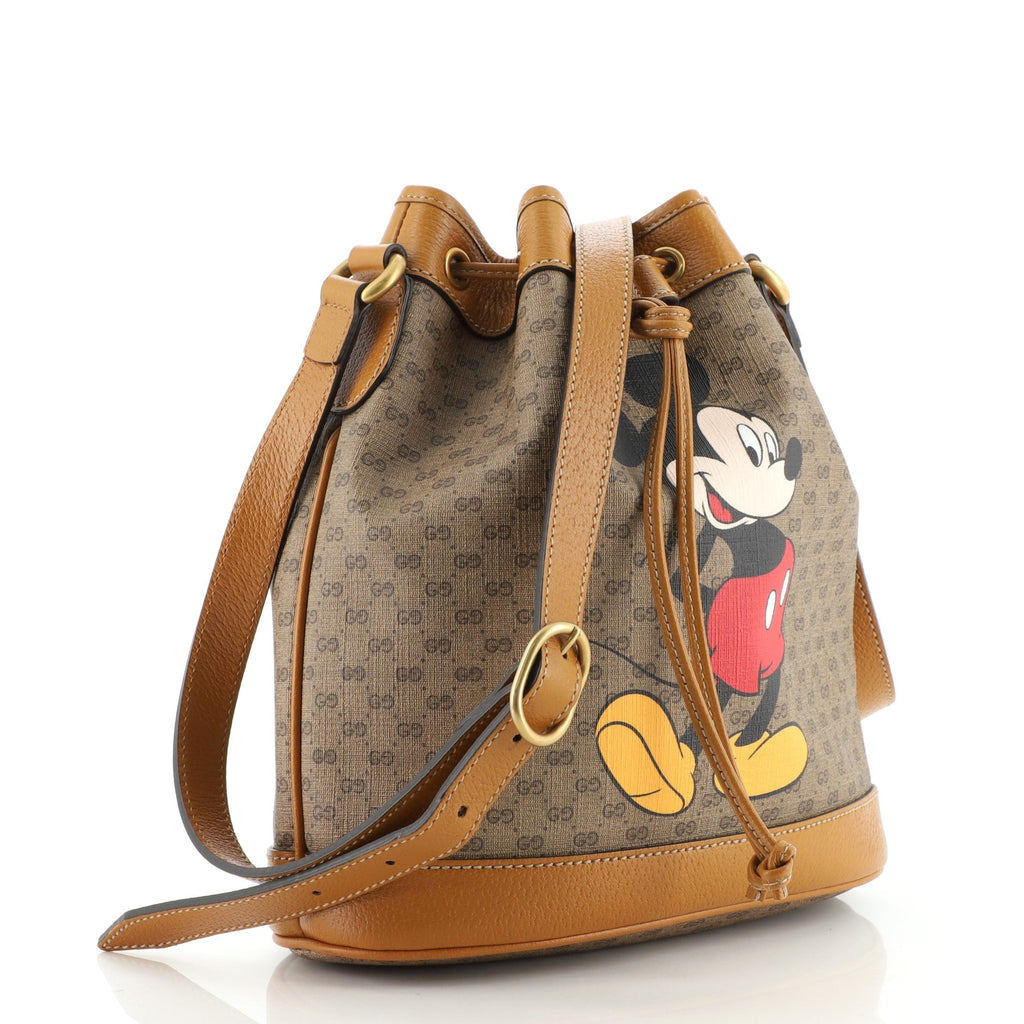 Disney Mickey Mouse Bucket Bag Printed Mini GG Coated Canvas