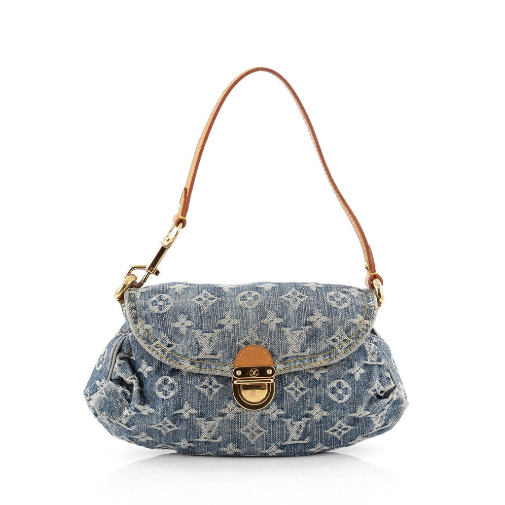 Pleaty Handbag Denim Mini
