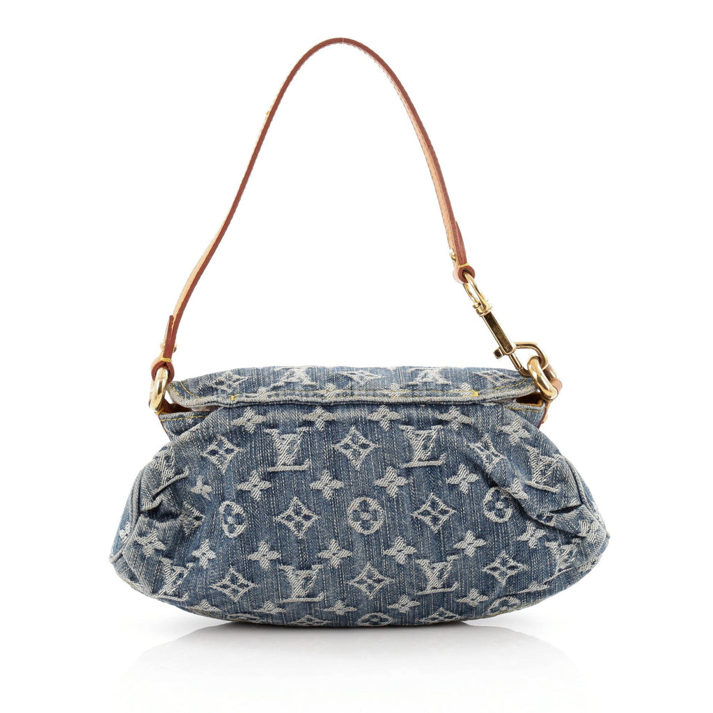Pleaty Handbag Denim Mini