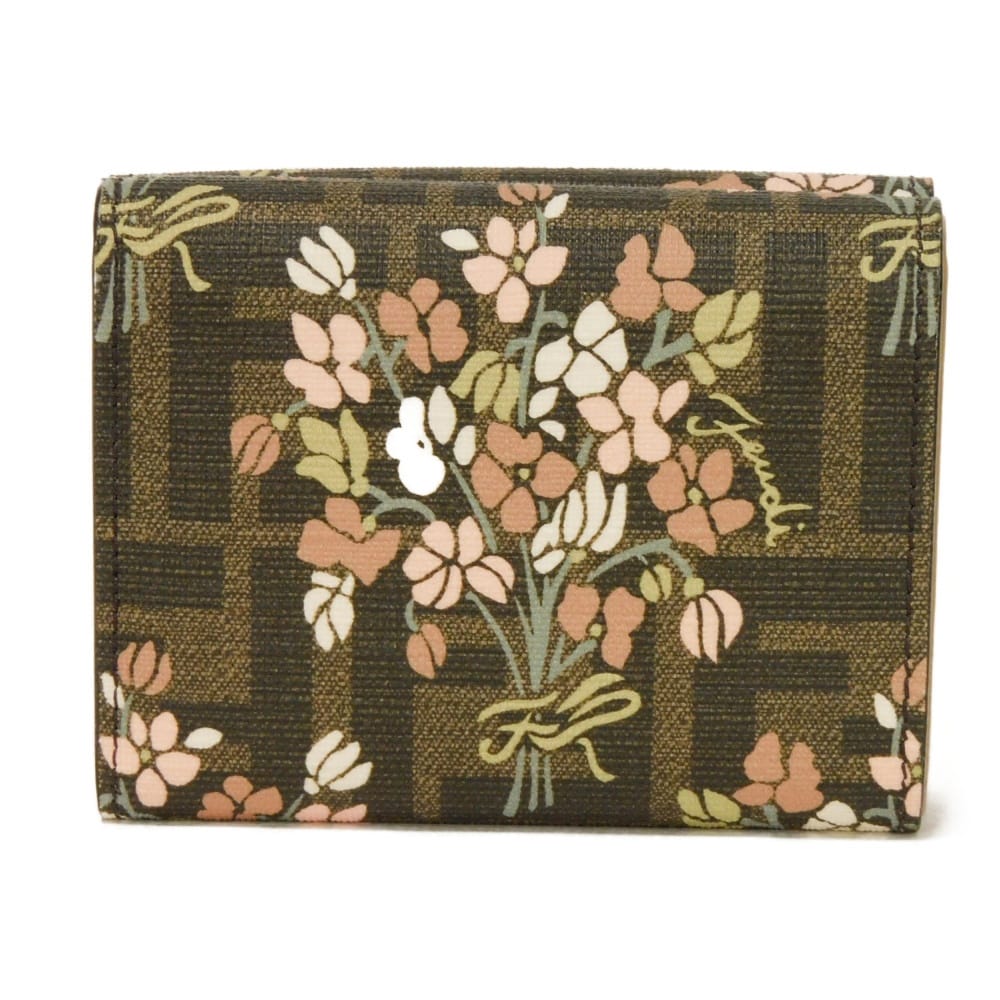 Fendi Flower Micro Wallet Trifold Wallet