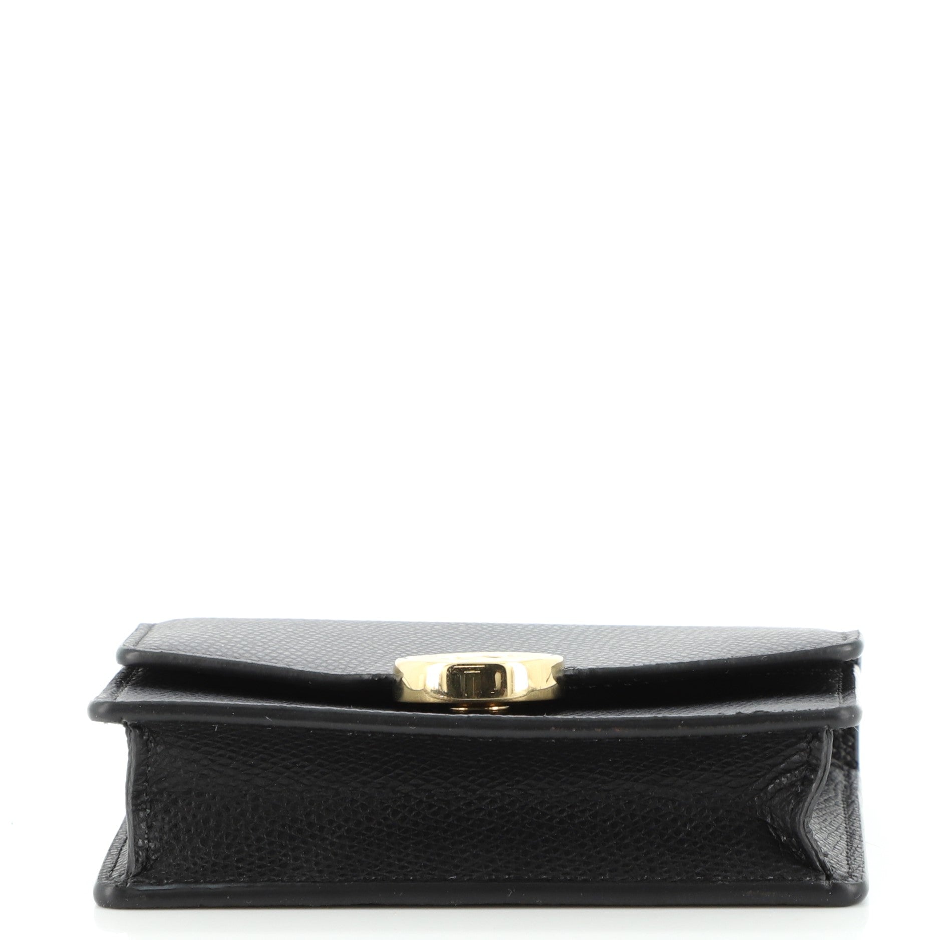 F is Fendi Envelope Wallet on Chain Leather Mini