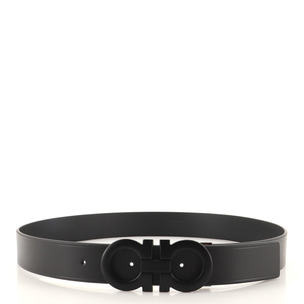 Gancini Belt Leather Wide 0