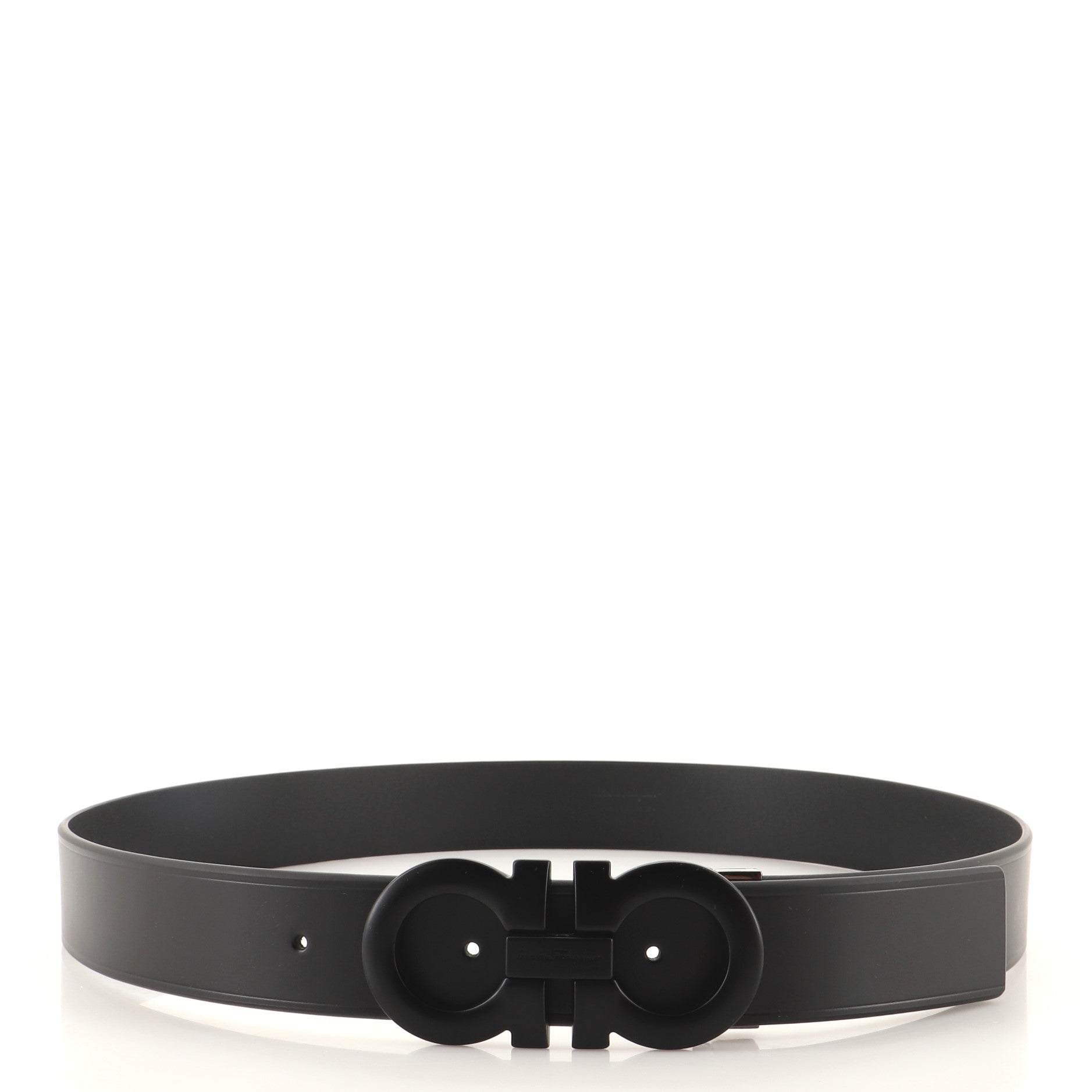 Gancini Belt Leather Wide 0