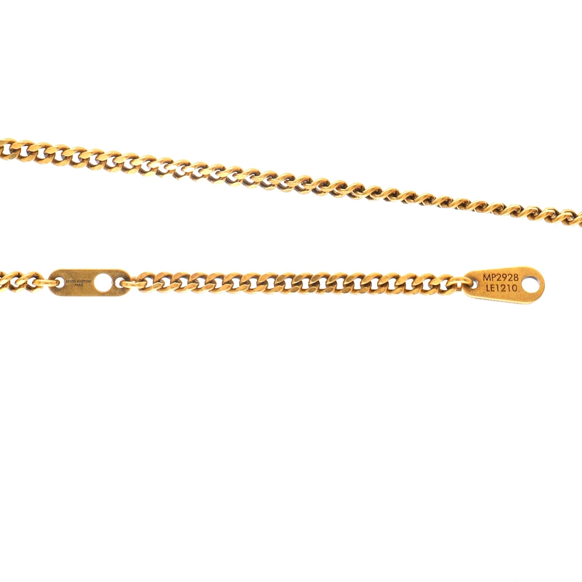 LV Friends Pendant Necklace Metal and Enamel
