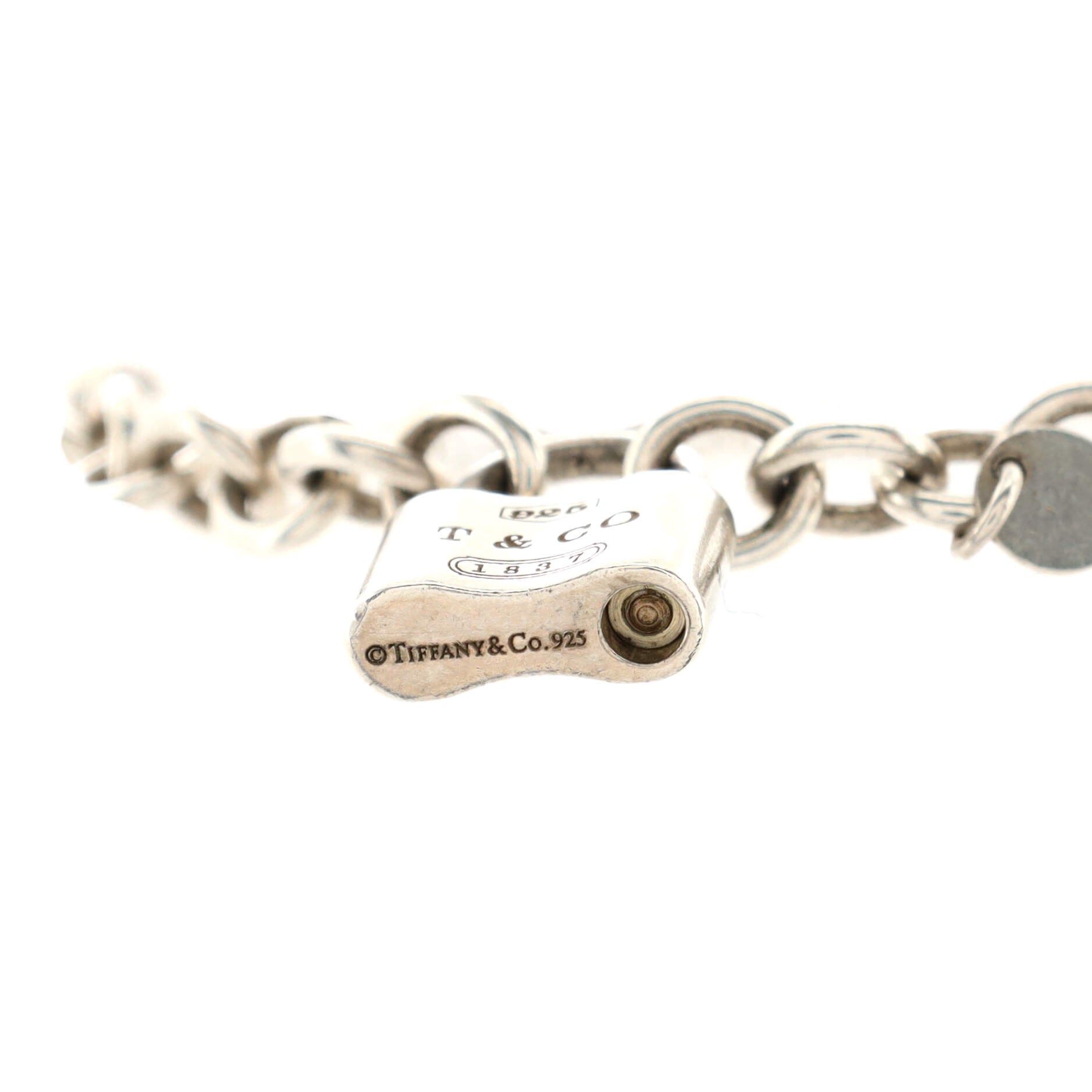 1837 Lock Charm Bracelet Sterling Silver